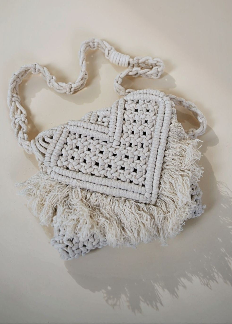 NOS Macramé Heart White
